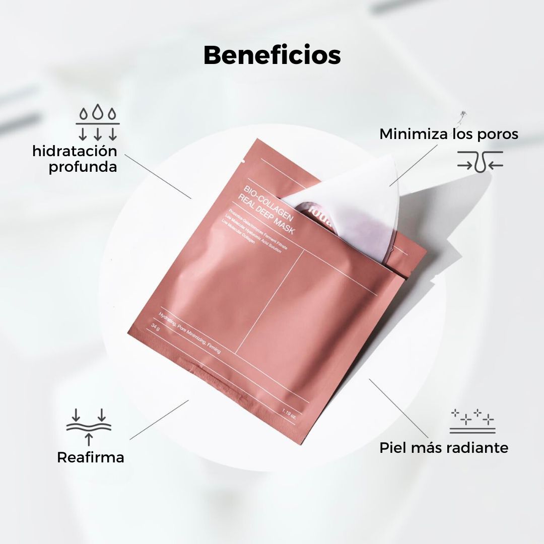Mascarilla Profunda de Bio-Colágeno, Hidrata & Reafirma.